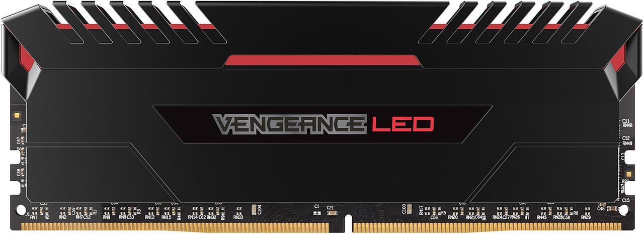 Alt view image 3 of 5 - CORSAIR Vengeance LED 16GB (2 x 8GB) DDR4 3000 (PC4 24000) Memory (Desktop Memory) Model CMU16GX4M2C3000C15R