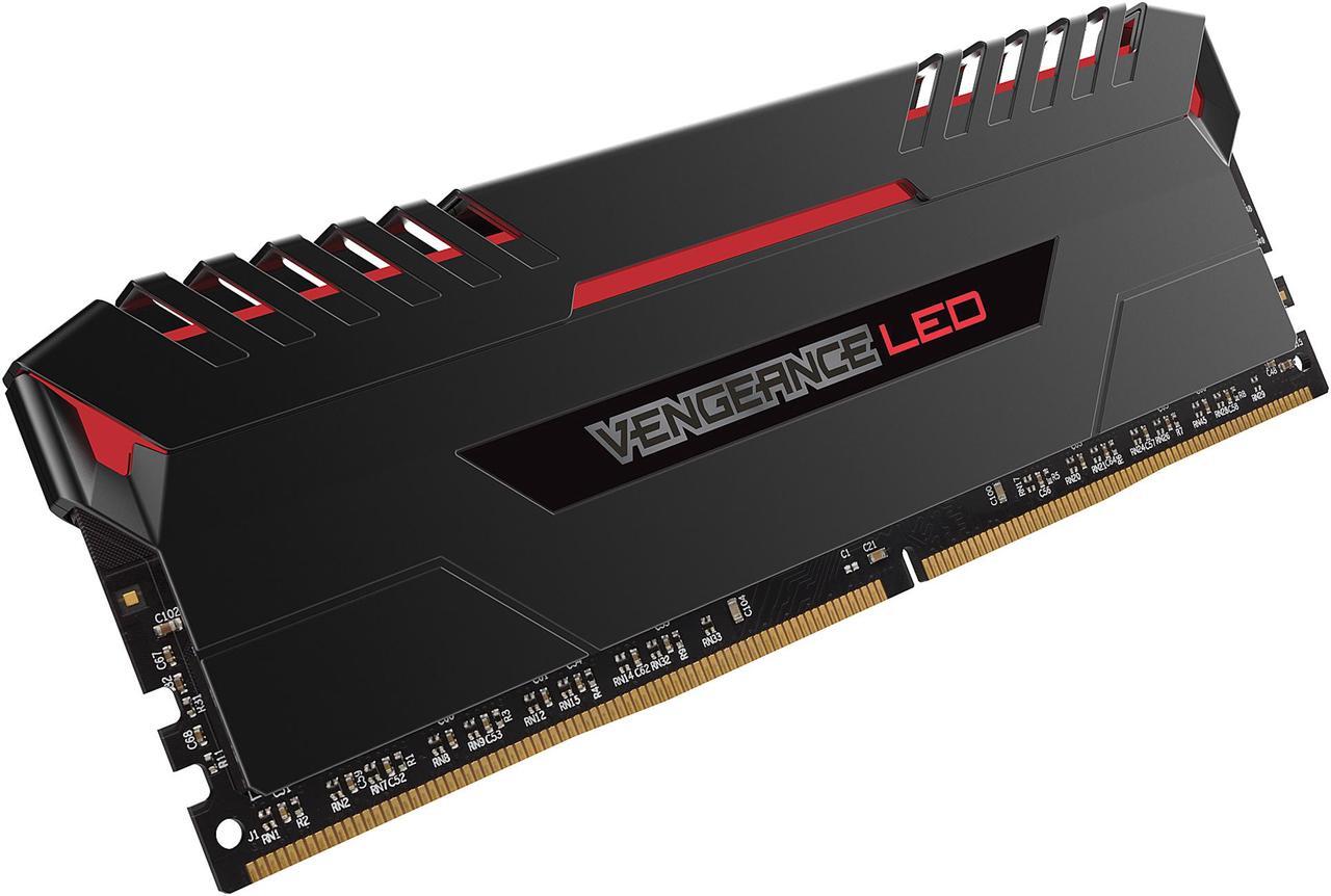 Alt view image 4 of 5 - CORSAIR Vengeance LED 16GB (2 x 8GB) DDR4 3000 (PC4 24000) Memory (Desktop Memory) Model CMU16GX4M2C3000C15R