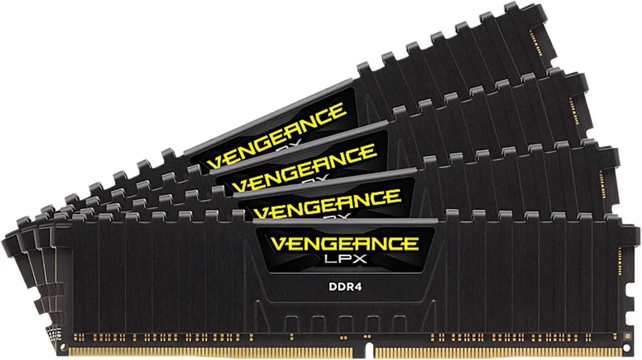 Main image of CORSAIR Vengeance LPX 64GB (4 x 16GB) 288-Pin PC RAM DDR4 3000 (PC4 24000) Desktop Memory Model CMK64GX4M4D3000C16