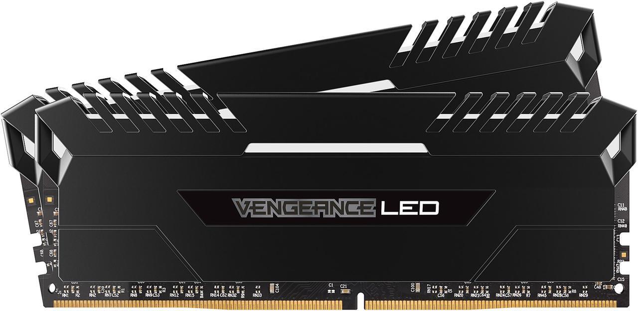 Main image of CORSAIR Vengeance LED 16GB (2 x 8GB) DDR4 3000 (PC4 24000) Desktop Memory Model CMU16GX4M2D3000C16