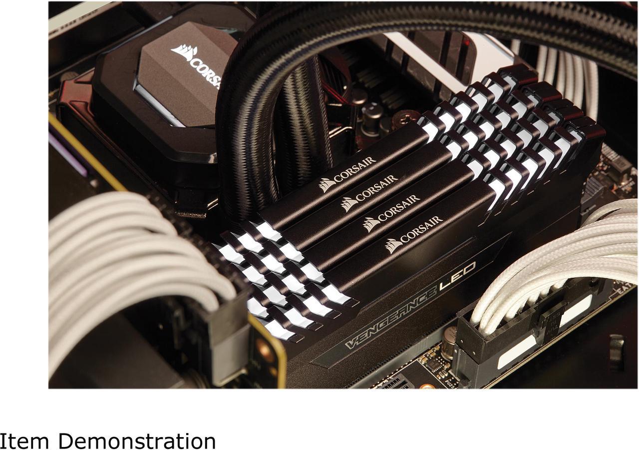 Alt view image 3 of 4 - CORSAIR Vengeance LED 16GB (2 x 8GB) DDR4 3000 (PC4 24000) Desktop Memory Model CMU16GX4M2D3000C16