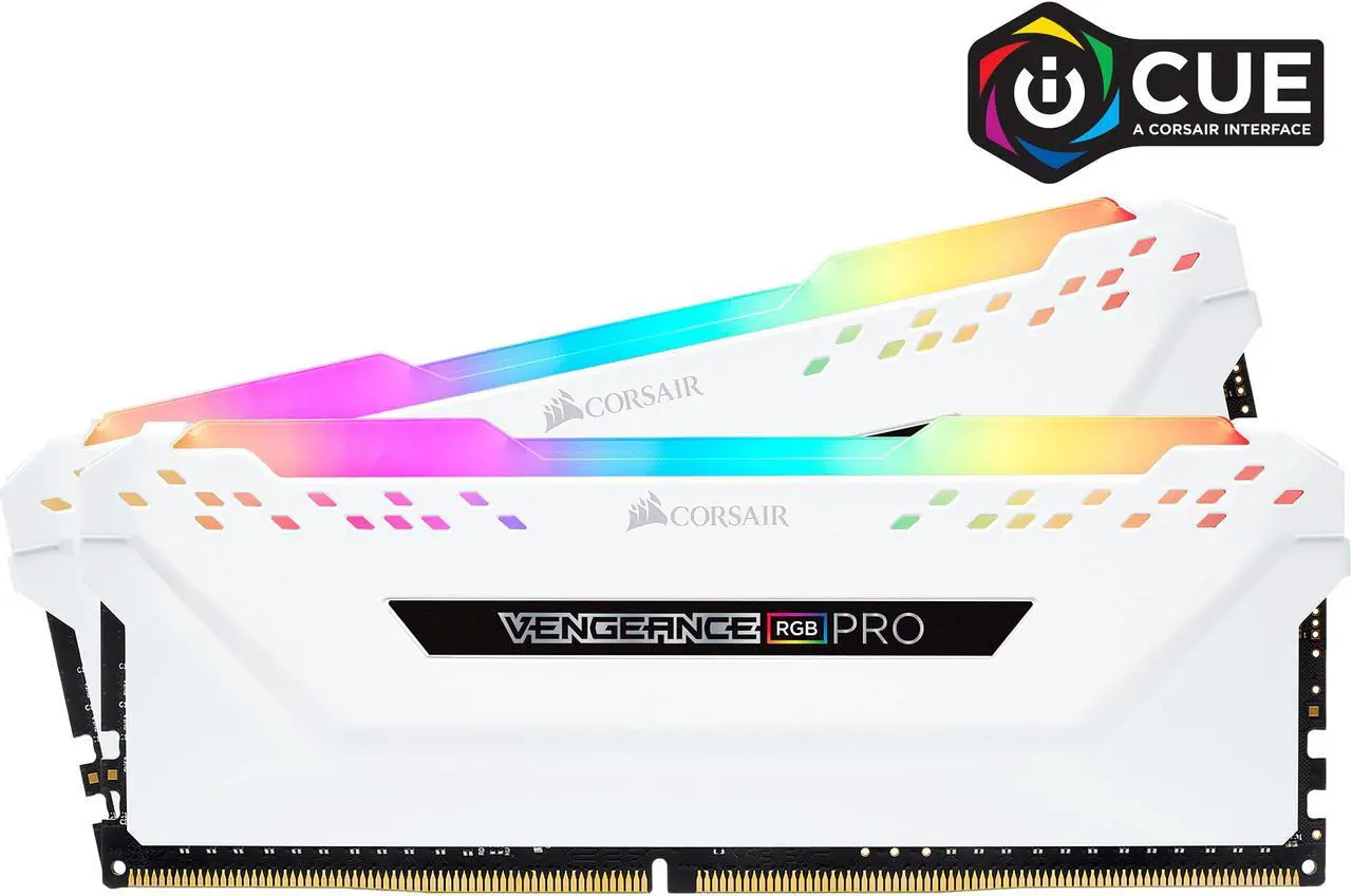 Alt view image 2 of 6 - CORSAIR Vengeance RGB Pro 16GB (2 x 8GB) 288-Pin DDR4 DRAM DDR4 3000 (PC4 24000) Desktop Memory Model CMW16GX4M2C3000C15W