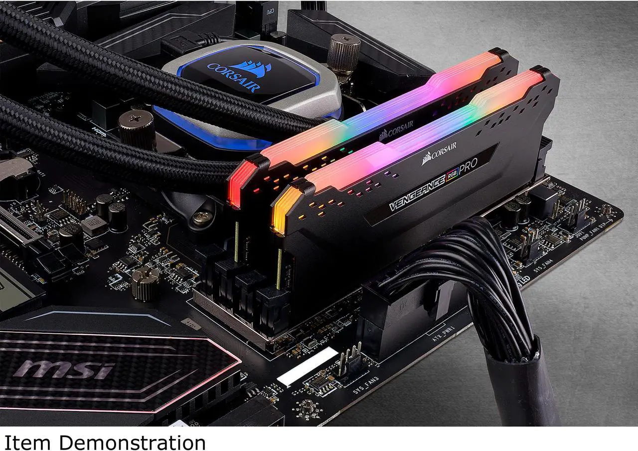 Alt view image 5 of 6 - CORSAIR Vengeance RGB Pro 16GB (2 x 8GB) 288-Pin DDR4 DRAM DDR4 3000 (PC4 24000) Desktop Memory Model CMW16GX4M2C3000C15