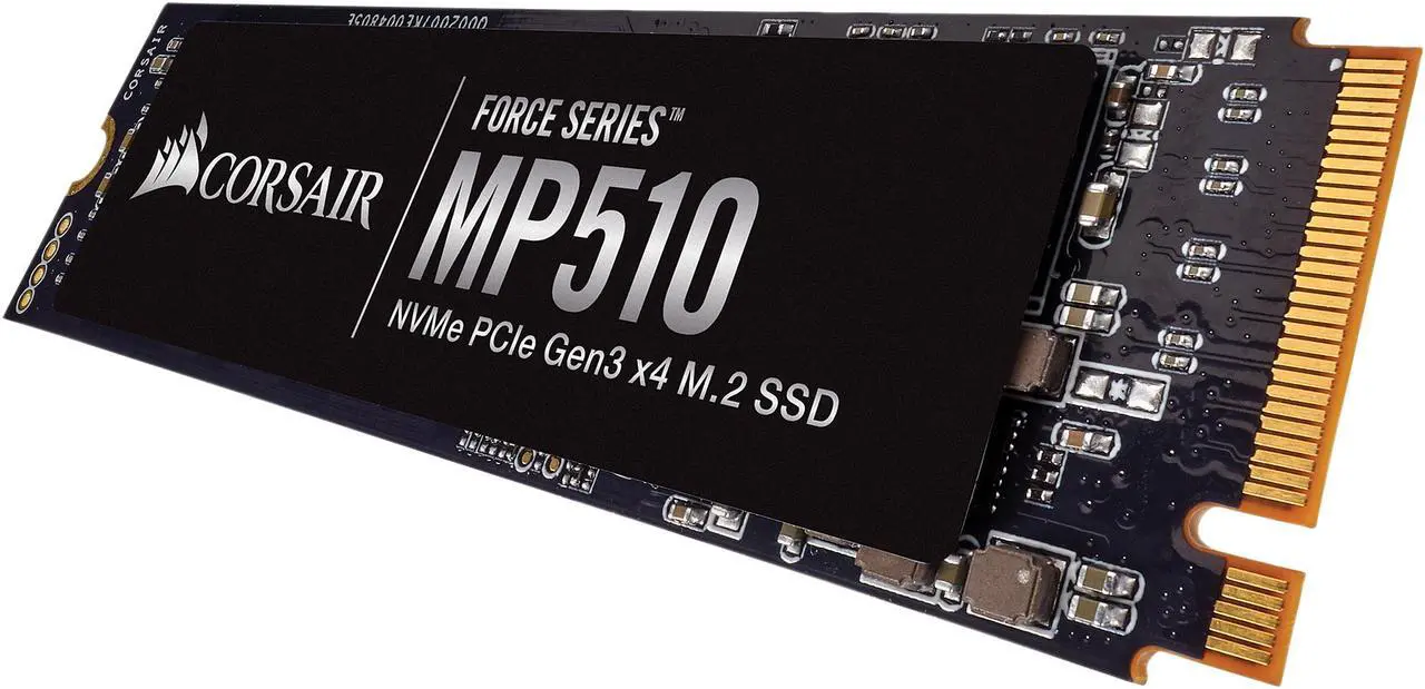 Alt view image 2 of 9 - Corsair Force MP510 M.2 2280 240GB PCI-Express 3.0 x4, NVMe 1.3 3D TLC Internal Solid State Drive (SSD) CSSD-F240GBMP510