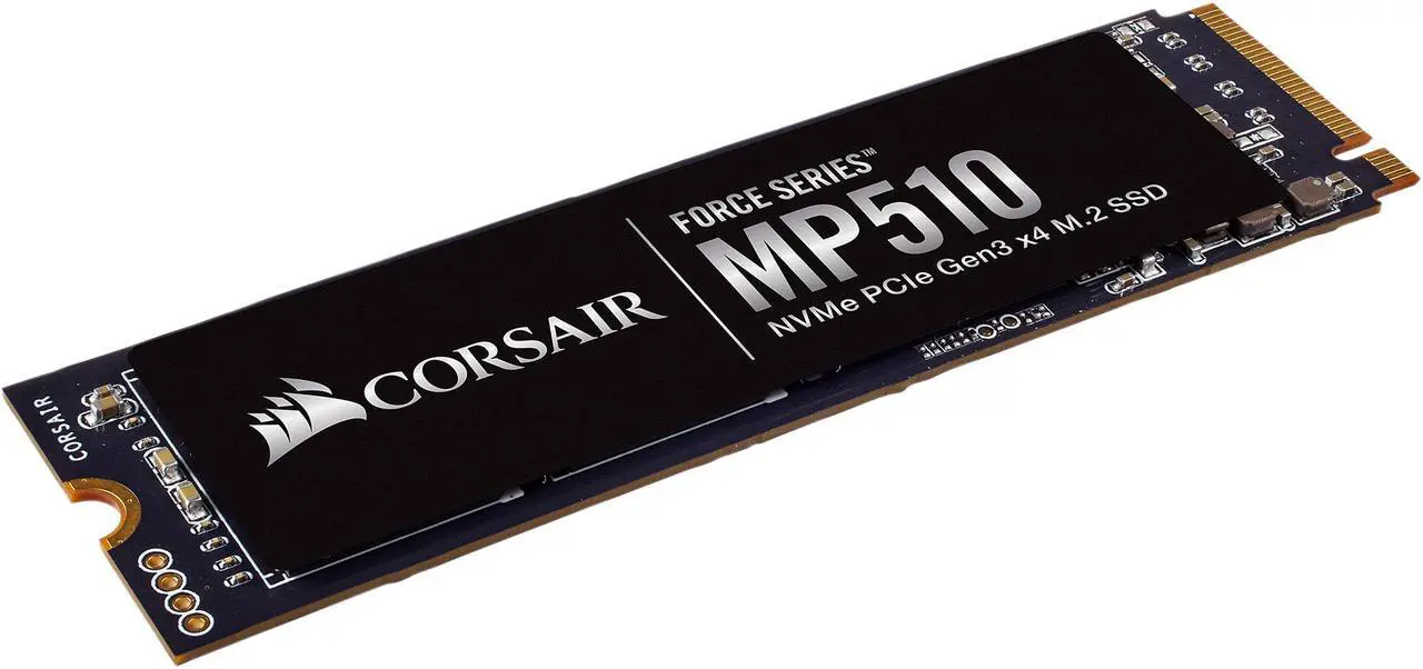 Alt view image 4 of 9 - Corsair Force MP510 M.2 2280 240GB PCI-Express 3.0 x4, NVMe 1.3 3D TLC Internal Solid State Drive (SSD) CSSD-F240GBMP510
