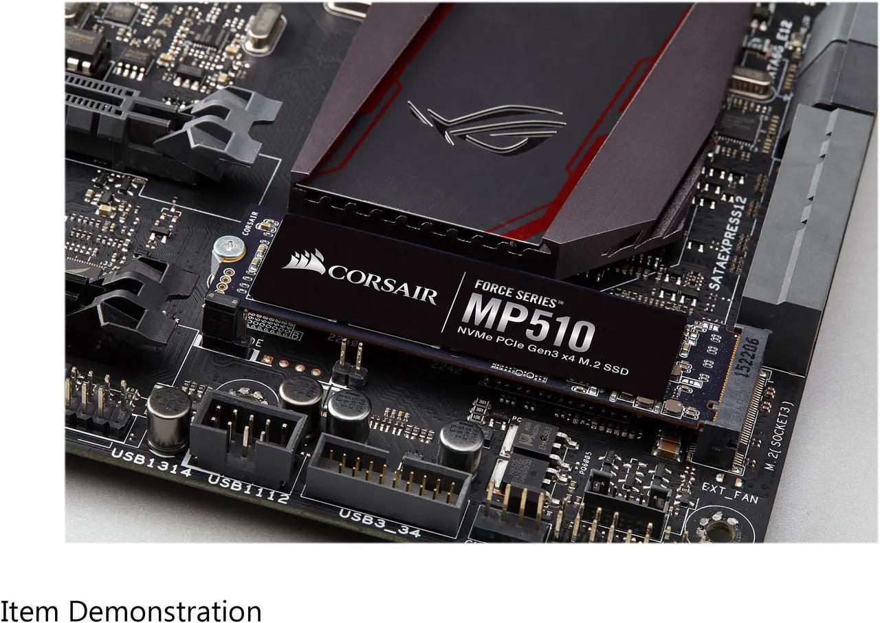 Alt view image 7 of 9 - Corsair Force MP510 M.2 2280 240GB PCI-Express 3.0 x4, NVMe 1.3 3D TLC Internal Solid State Drive (SSD) CSSD-F240GBMP510