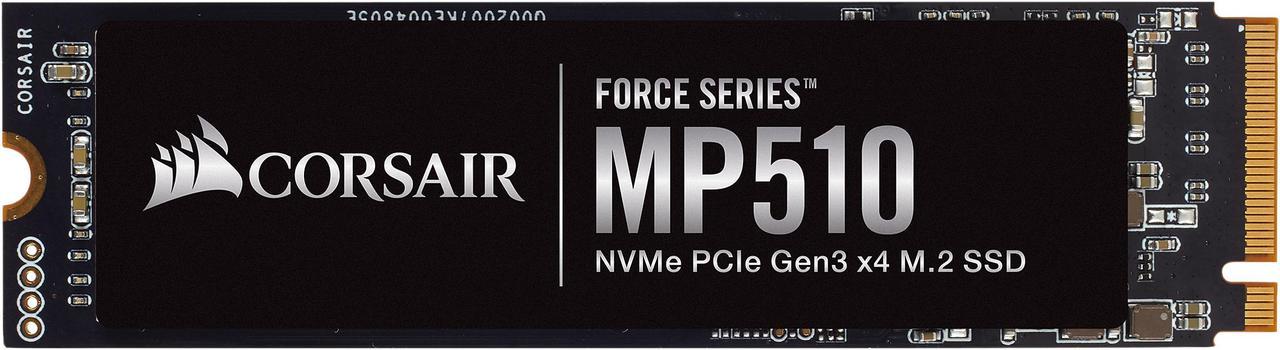 Corsair Force MP510 M.2 2280 480GB PCI-Express 3.0 x4, NVMe 1.3 3D TLC Internal Solid State Drive (SSD) CSSD-F480GBMP510