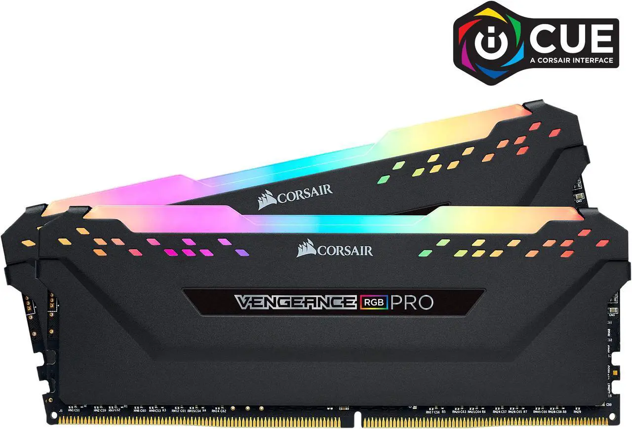 Alt view image 2 of 6 - CORSAIR Vengeance RGB Pro (AMD Ryzen Ready) 16GB (2 x 8GB) 288-Pin DDR4 4000 (PC4 32000) AMD Optimized Desktop Memory Model CMW16GX4M2Z4000C18