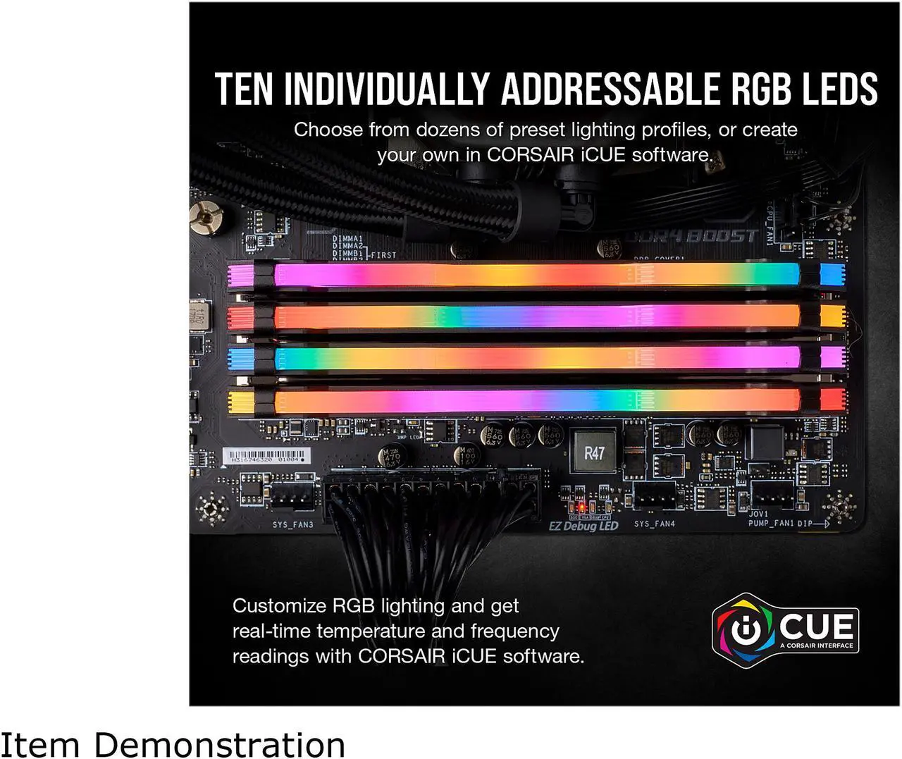 Alt view image 4 of 6 - CORSAIR Vengeance RGB Pro (AMD Ryzen Ready) 16GB (2 x 8GB) 288-Pin DDR4 3200 (PC4 25600) AMD Optimized Desktop Memory Model CMW16GX4M2Z3200C16