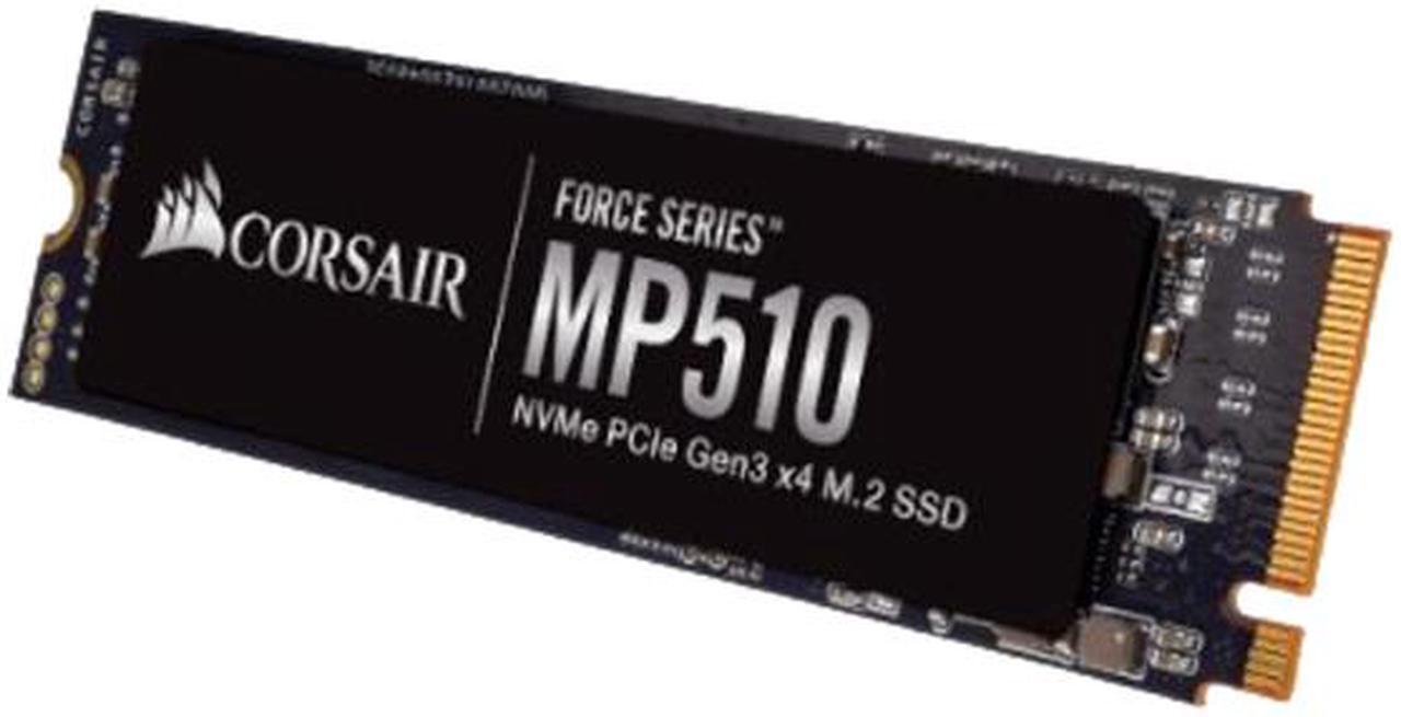 Alt view image 2 of 4 - Corsair Force MP510 M.2 2280 960GB PCI-Express 3.0 x4, NVMe 1.3 3D TLC Internal Solid State Drive (SSD) CSSD-F960GBMP510B