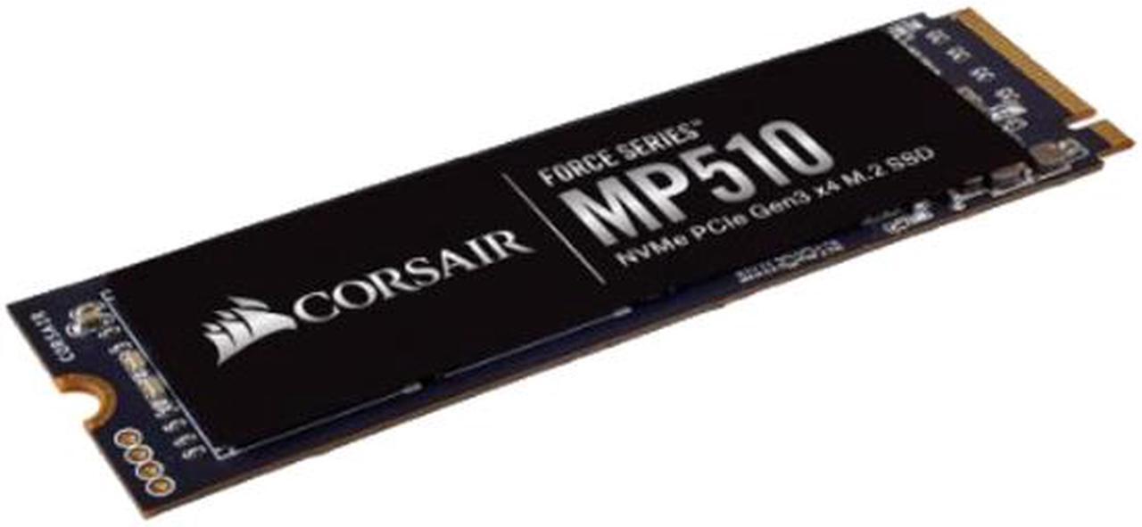 Alt view image 3 of 4 - Corsair Force MP510 M.2 2280 960GB PCI-Express 3.0 x4, NVMe 1.3 3D TLC Internal Solid State Drive (SSD) CSSD-F960GBMP510B