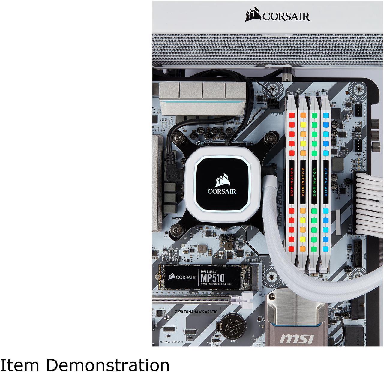 Alt view image 3 of 4 - CORSAIR Dominator Platinum RGB 32GB (4 x 8GB) DDR4 4000 (PC4 32000) Desktop Memory Model CMT32GX4M4K4000C19W