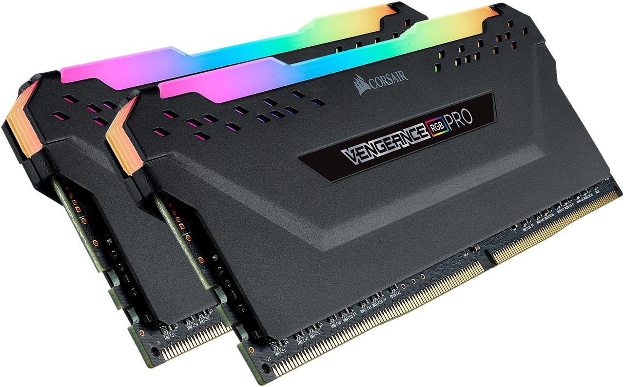Alt view image 2 of 5 - CORSAIR Vengeance RGB Pro 32GB (2 x 16GB) DDR4 4000 (PC4 32000) Desktop Memory Model CMW32GX4M2G4000C18