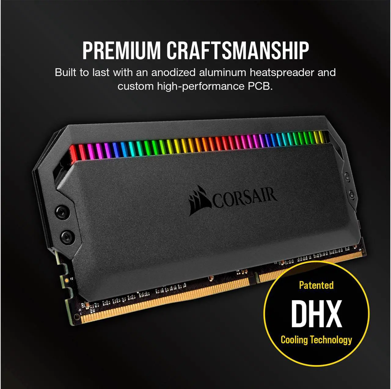 Alt view image 5 of 6 - CORSAIR Dominator Platinum RGB 32GB (4 x 8GB) 288-Pin PC RAM DDR4 3200 (PC4 25600) Desktop Memory Model CMT32GX4M4E3200C16