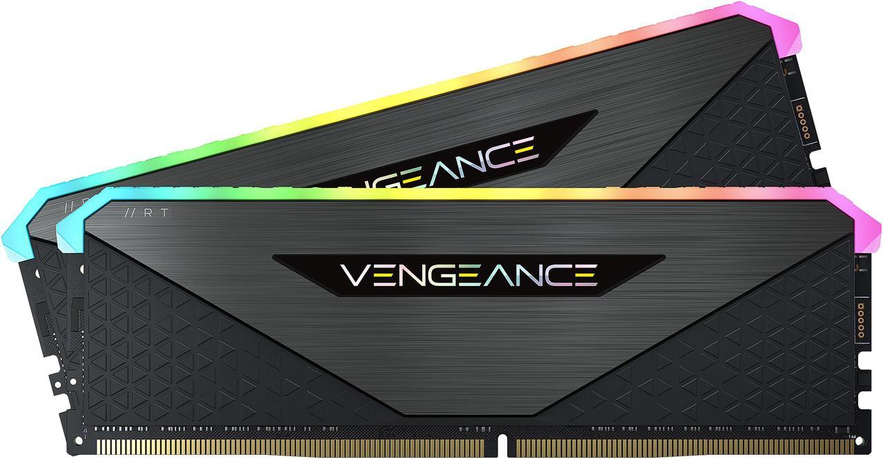 CORSAIR Vengeance RGB RT 32GB (2 x 16GB) 288-Pin DDR4 SDRAM DDR4 3200 (PC4 25600) AMD Optimized Desktop Memory Model CMN32GX4M2Z3200C16