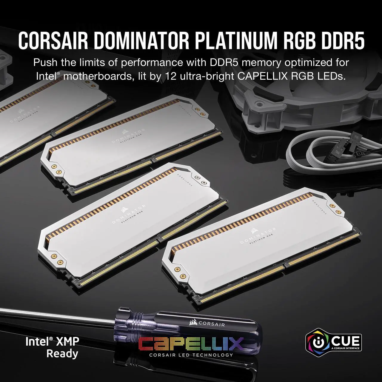 Alt view image 5 of 5 - CORSAIR Dominator Platinum RGB 32GB (2 x 16GB) 288-Pin PC RAM DDR5 5600 (PC5 44800) Desktop Memory Model CMT32GX5M2B5600C36W