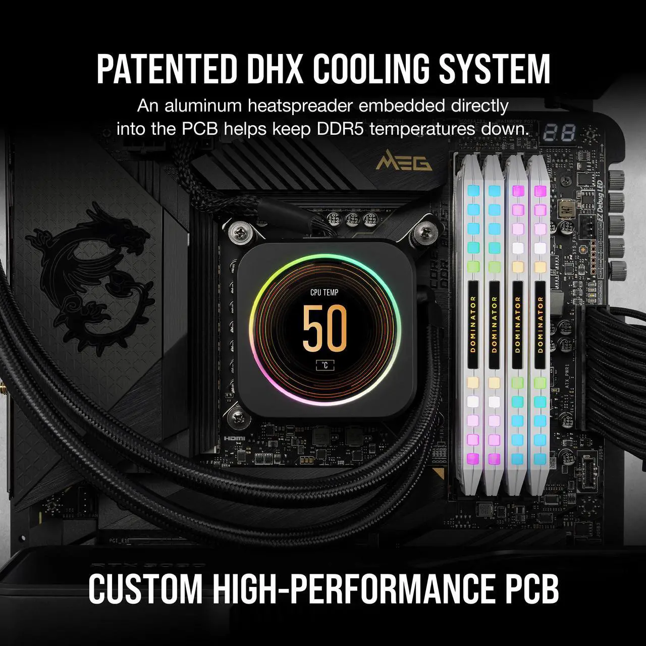 Alt view image 3 of 5 - CORSAIR Dominator Platinum RGB 32GB (2 x 16GB) 288-Pin PC RAM DDR5 5600 (PC5 44800) Desktop Memory Model CMT32GX5M2B5600C36W