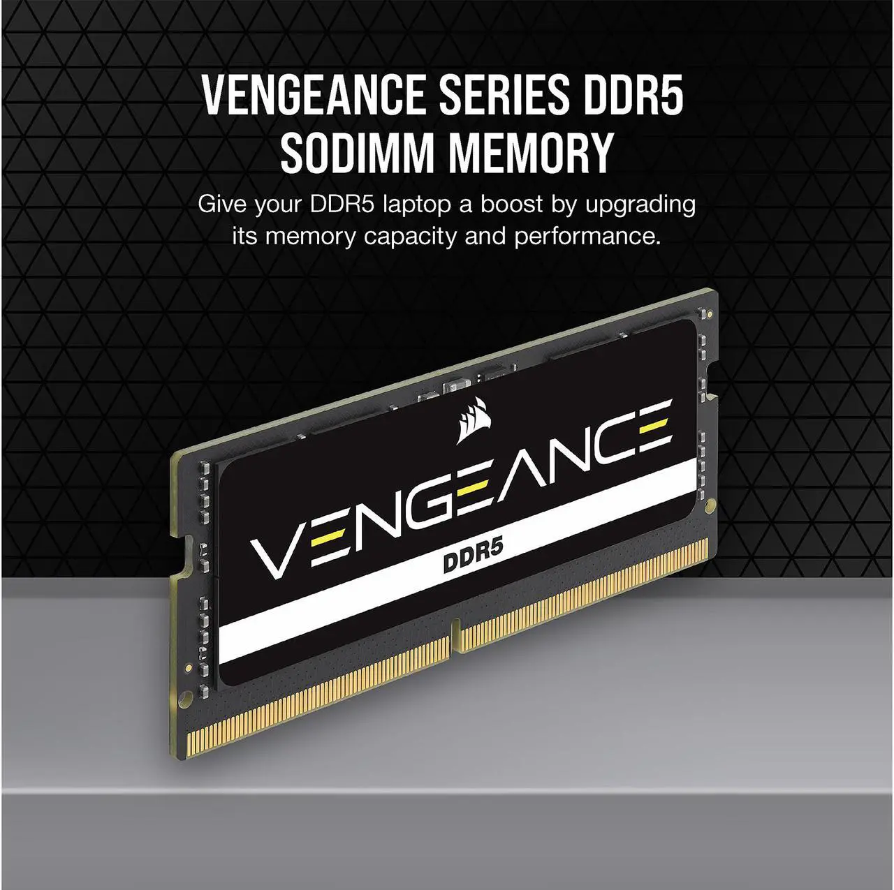 Alt view image 3 of 4 - CORSAIR Vengeance 16GB (2 x 8GB) 262-Pin DDR5 SO-DIMM DDR5 4800 (PC4 38400) Laptop Memory Model CMSX16GX5M2A4800C40