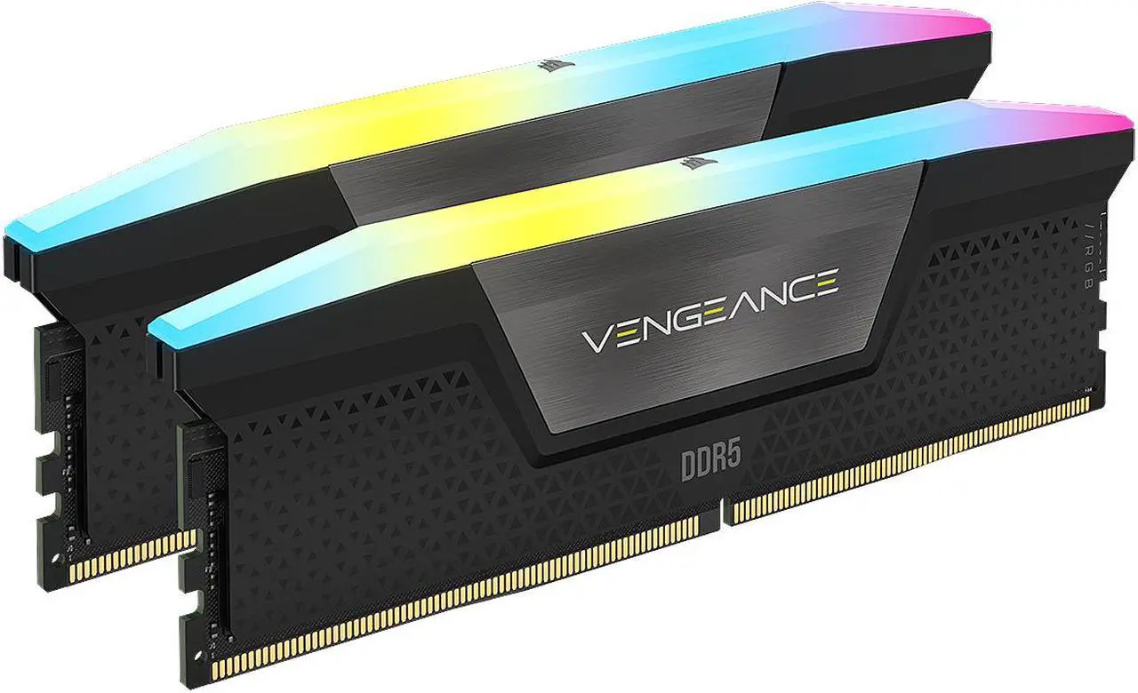 Alt view image 3 of 2 - CORSAIR Vengeance RGB 32GB (2 x 16GB) 288-Pin PC RAM DDR5 5600 (PC5 44800) Desktop Memory Model CMH32GX5M2B5600C36
