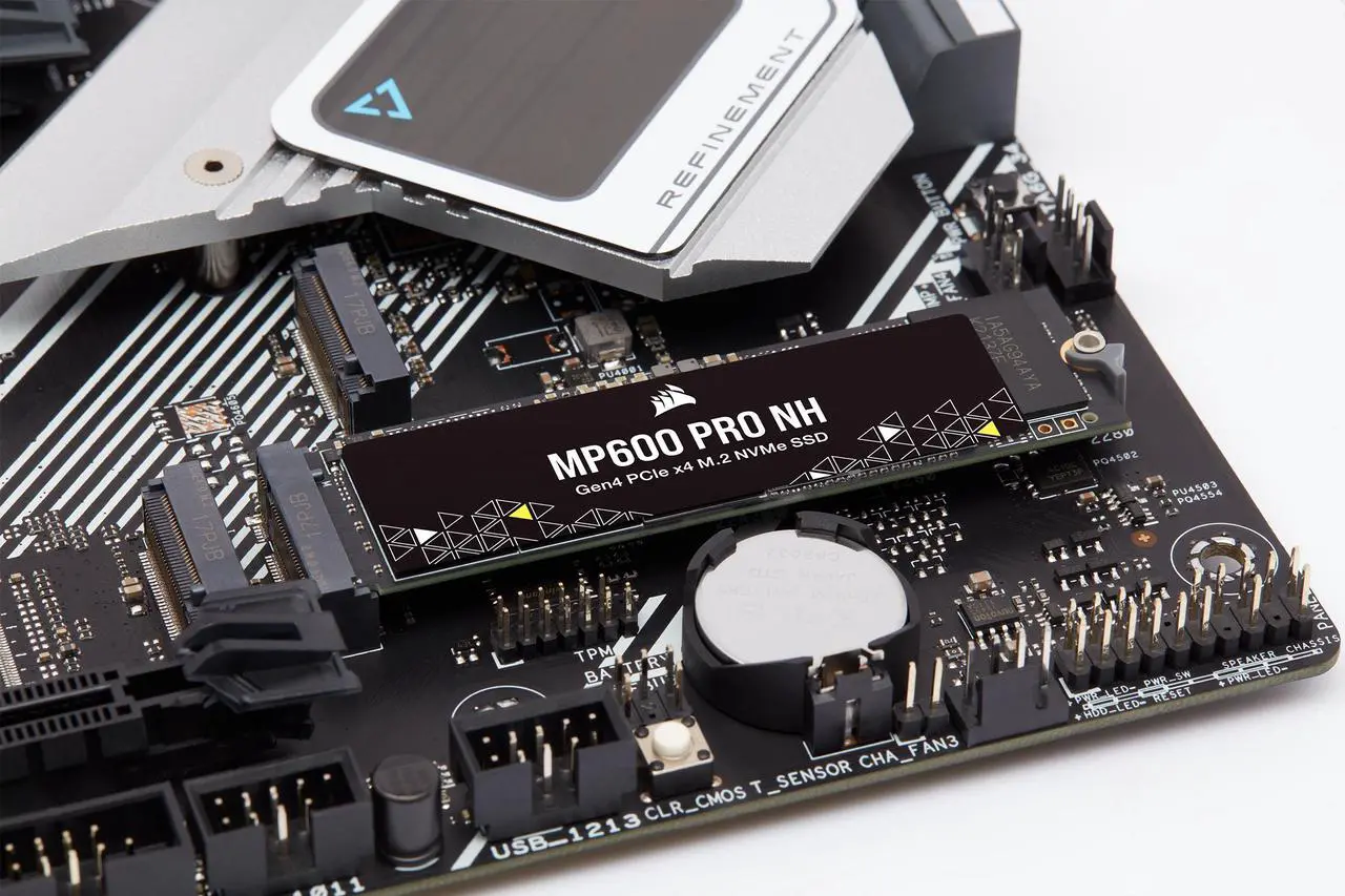 Alt view image 4 of 6 - Corsair MP600 PRO NH M.2 2280 2TB PCIe 4.0 x4 3D TLC Solid State Drive up to 7,000MB/sec (SSD) CSSD-F2000GBMP600PNH