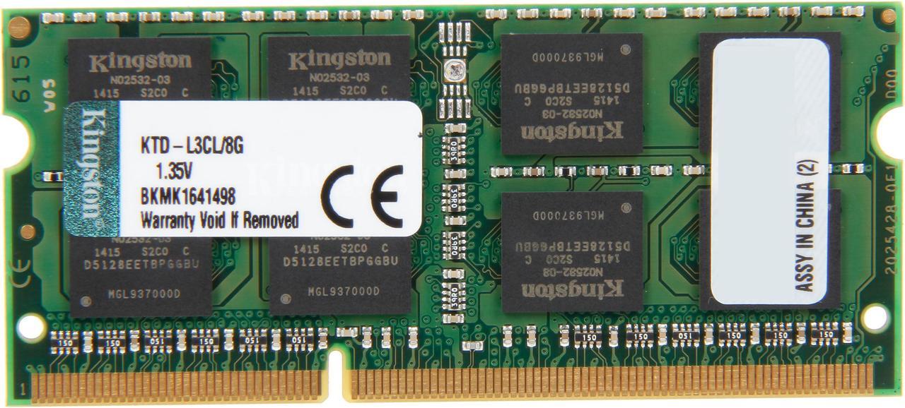 Kingston 4GB Unbuffered DDR3L 1600 (PC3L 12800) System Specific Memory Model KTD-L3CL/8G