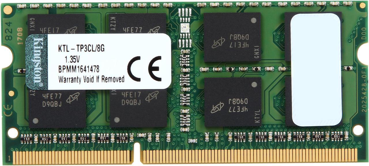 Kingston 8GB Unbuffered DDR3L 1600 (PC3L 12800) System Specific Memory Model KTL-TP3CL/8G