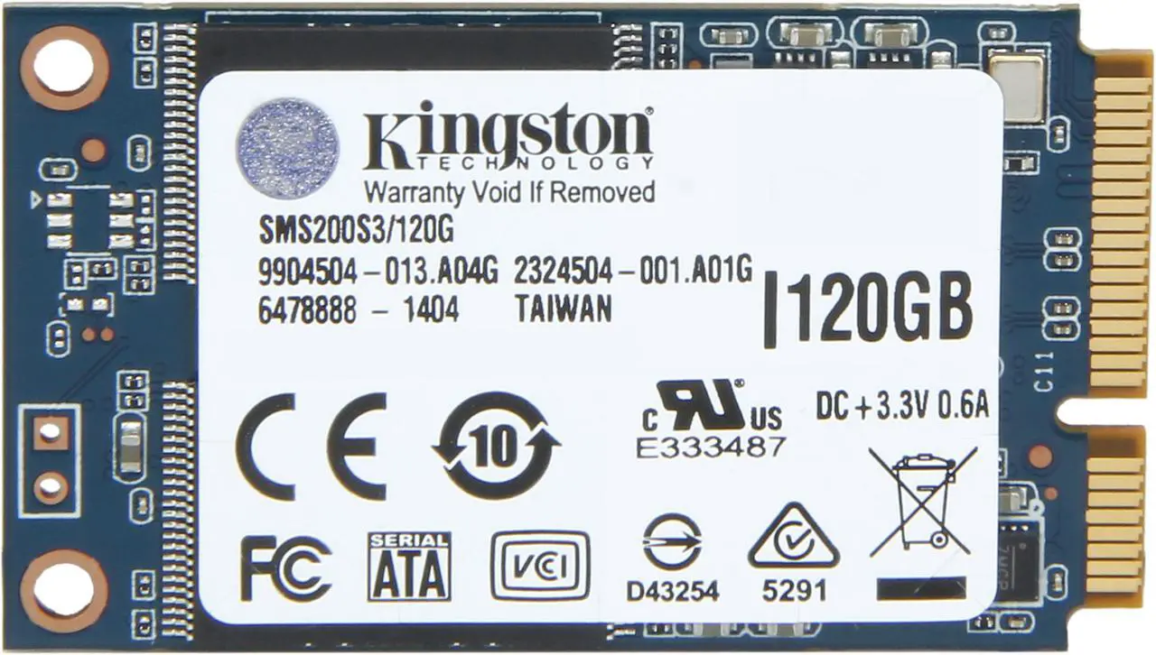 Kingston 120GB Mini-SATA (mSATA) MLC SMS200S3/120G - Newegg.com