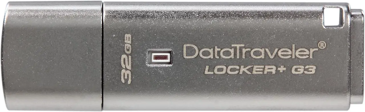 Alt view image 2 of 5 - Kingston 32GB Data Traveler Locker + G3, USB 3.0 Flash Drive with Personal Data Security & Automatic Cloud Backup  (DTLPG3/32GB)