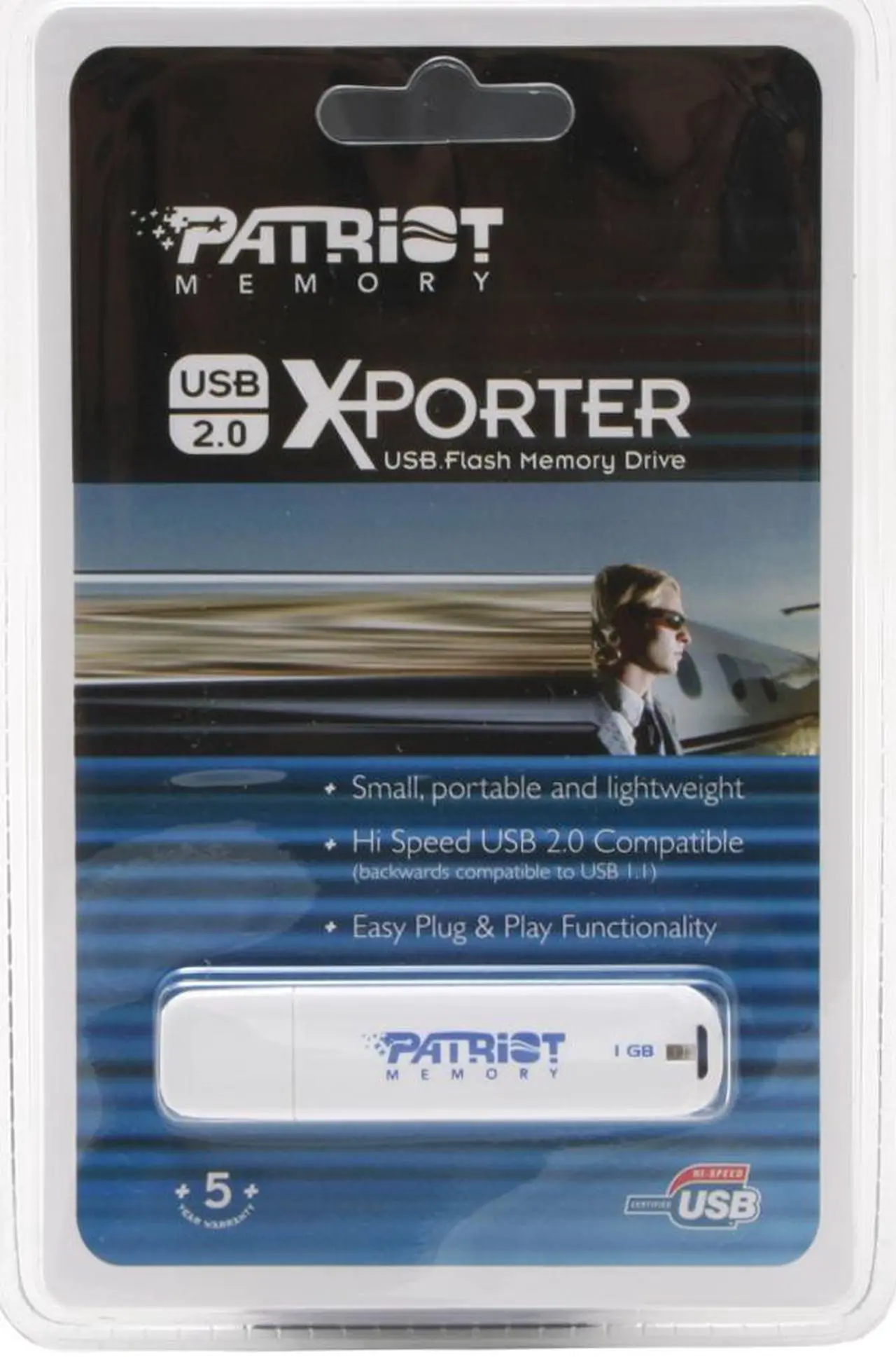 Main image of Patriot X-Porter 1GB Flash Drive (USB2.0 Portable) PSF1GUSB