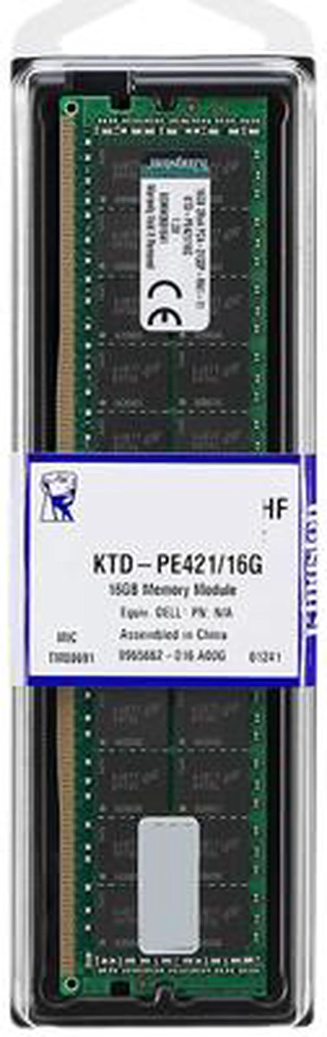 Alt view image 4 of 4 - Kingston 16GB 288-Pin DDR4 SDRAM ECC Registered DDR4 2133 (PC4 17000) System Specific Memory Model KTD-PE421/16G