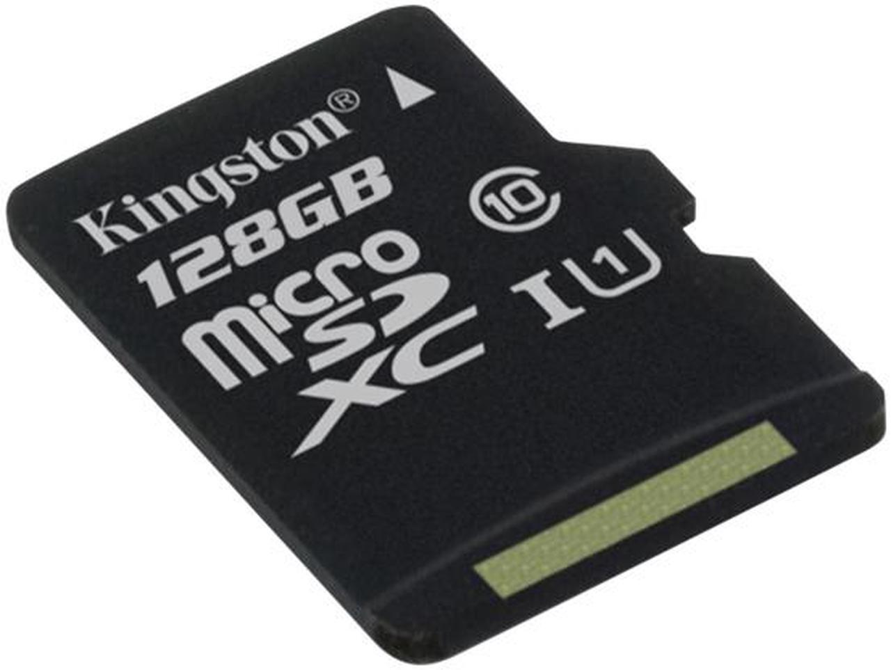 Alt view image 2 of 4 - Kingston 128GB MicroSDXC UHS-I/U1 Class 10 Memory Card with Adapter (SDC10G2/128GB)