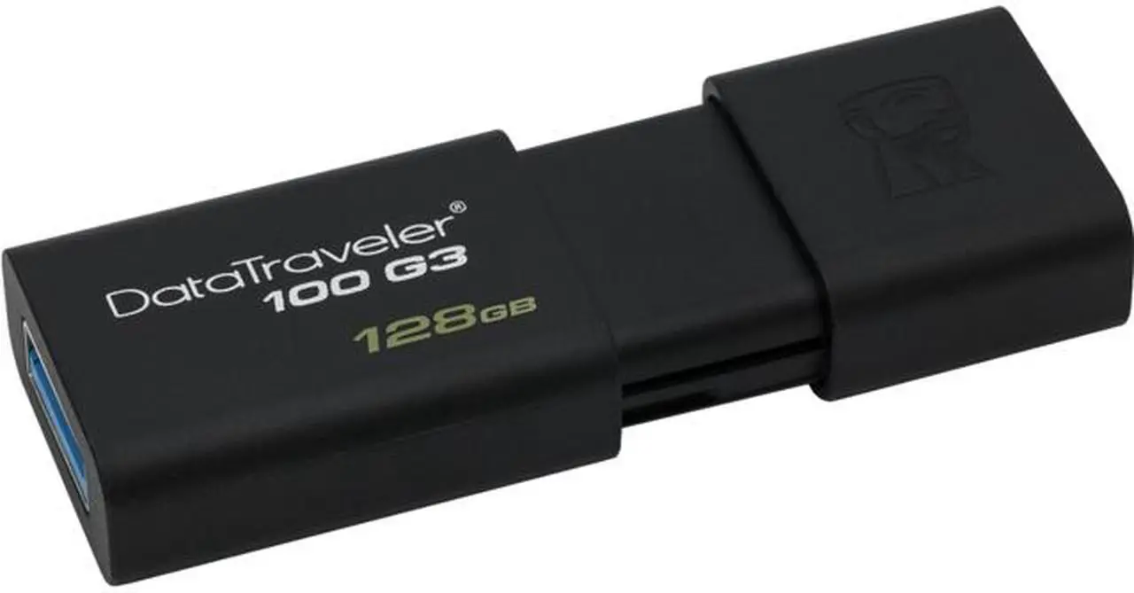 Alt view image 2 of 4 - Kingston 128GB DataTraveler 100 G3 USB 3.0 Flash Drive (DT100G3/128GB)