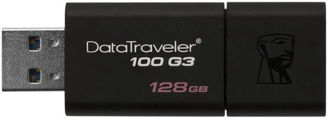 Alt view image 3 of 4 - Kingston 128GB DataTraveler 100 G3 USB 3.0 Flash Drive (DT100G3/128GB)
