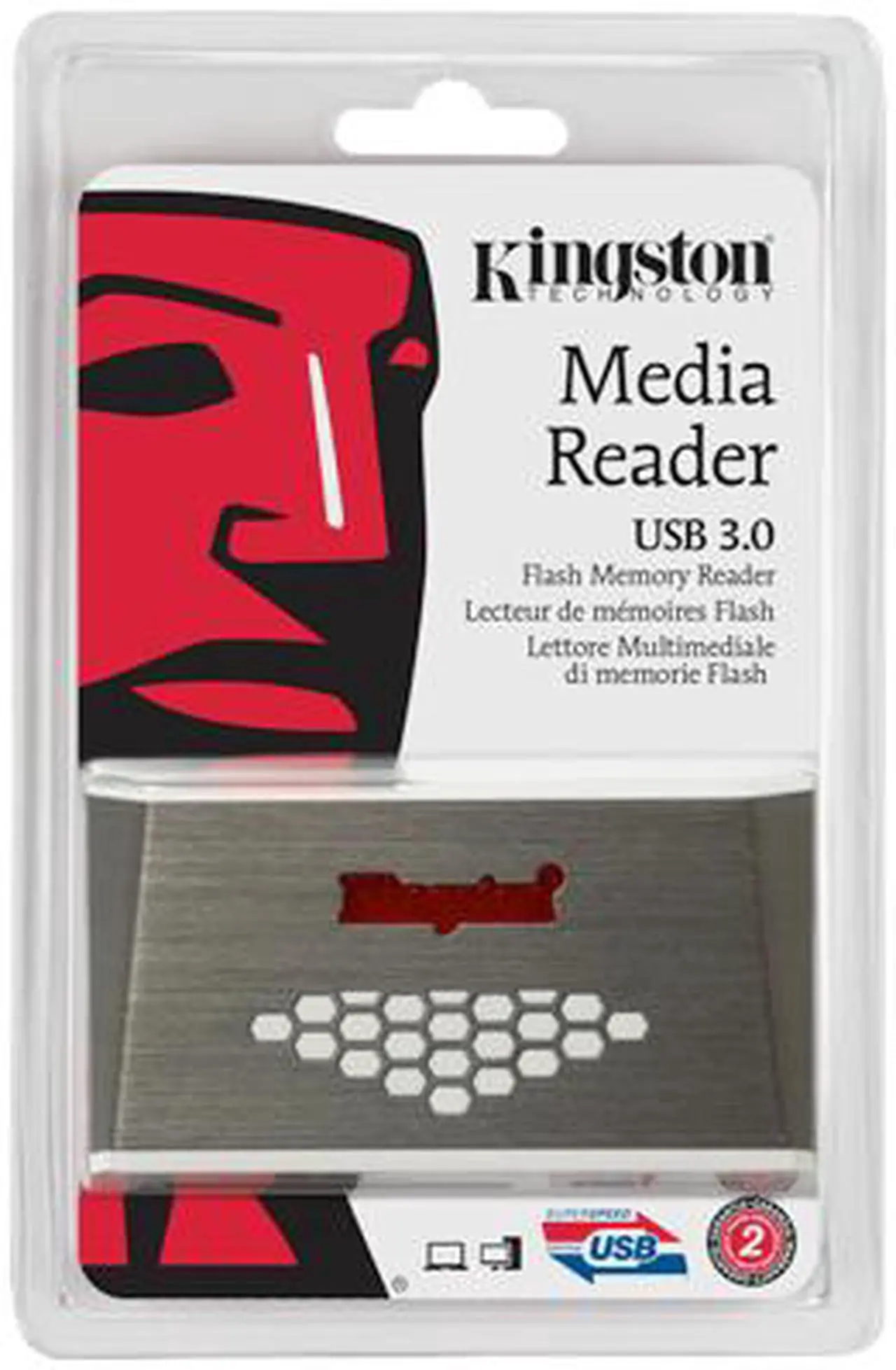 Alt view image 4 of 5 - Kingston FCR-HS4 USB 3.0 Card Reader