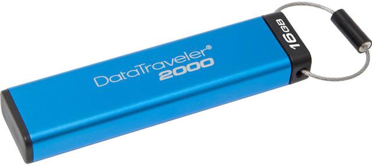Main image of Kingston DataTraveler 2000 16GB Keypad USB Flash Drive 256-bit AES in XTS Mode DT2000/16GB