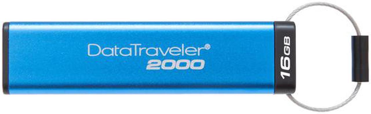 Alt view image 2 of 5 - Kingston DataTraveler 2000 16GB Keypad USB Flash Drive 256-bit AES in XTS Mode DT2000/16GB