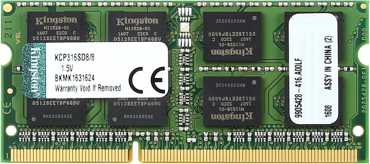 Kingston 8GB Unbuffered DDR3 1600 (PC3 12800) System Specific Memory Model KCP316SD8/8