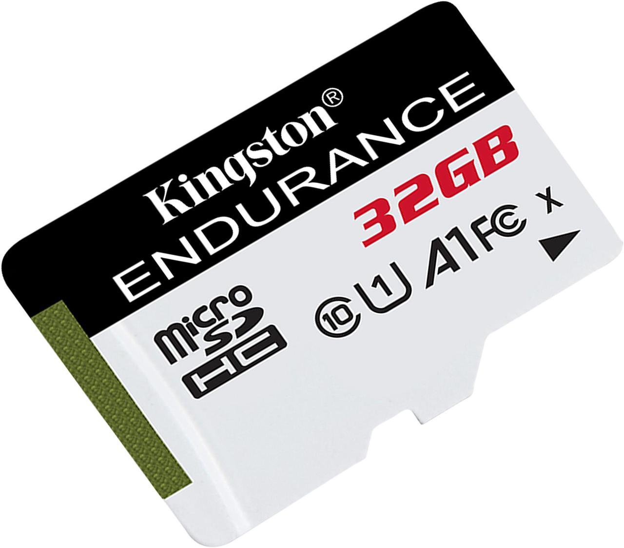 Kingston High Endurance 32GB microSDHC Flash Memory 95R/30W Class 10 A1 UHS-I