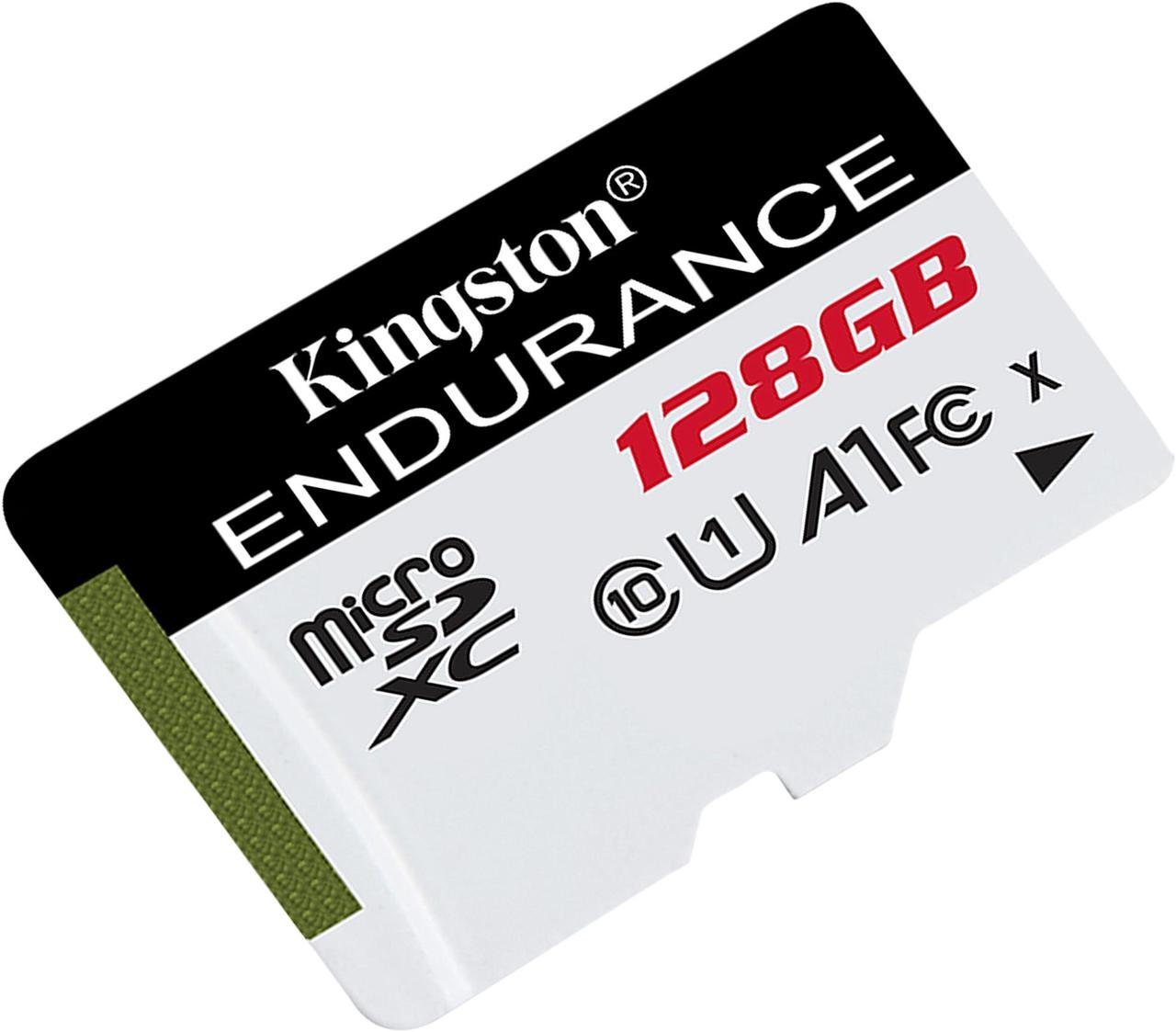 Kingston High Endurance 128GB microSDXC Flash Memory 95R/45W Class 10 A1 UHS-I