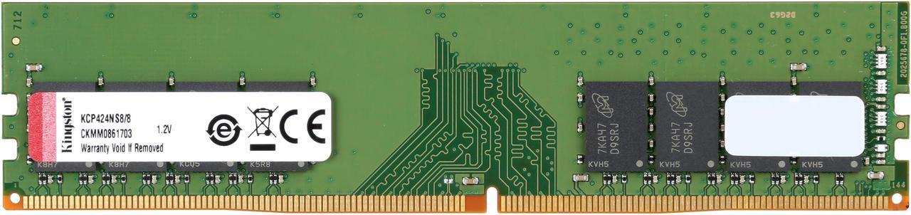 Kingston ValueRAM 8GB (1 x 8GB) DDR4 2400 RAM (Desktop Memory) DIMM (288-Pin) KCP424NS8/8