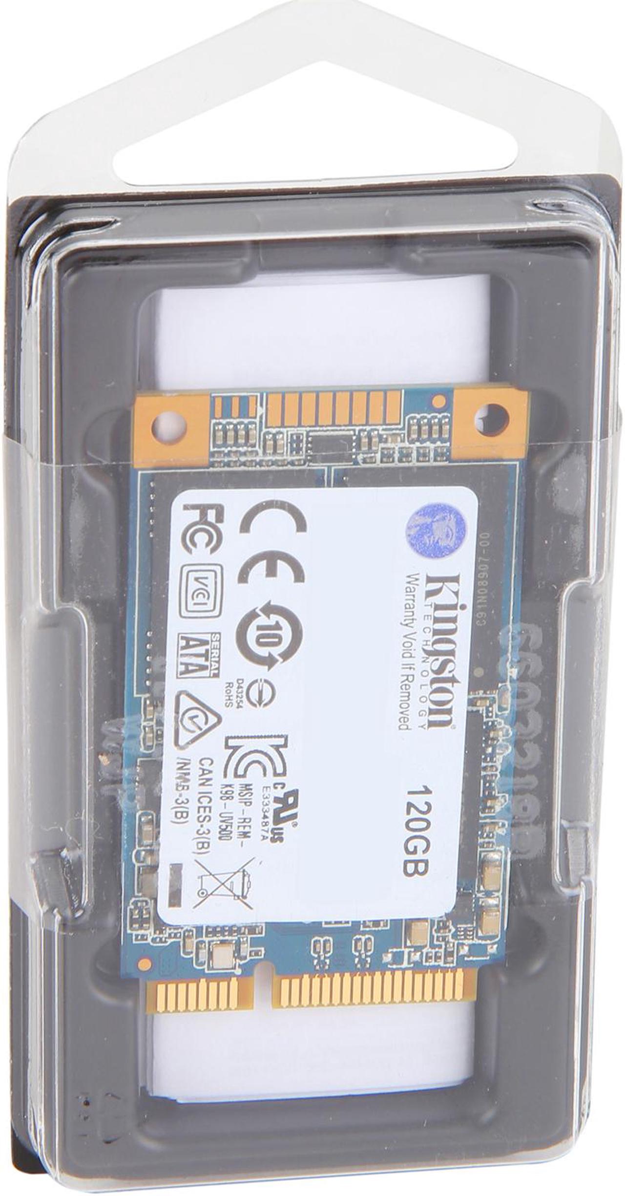 Alt view image 3 of 3 - Kingston UV500 mSATA 120GB SATA III 3D TLC Internal Solid State Drive (SSD) SUV500MS/120G