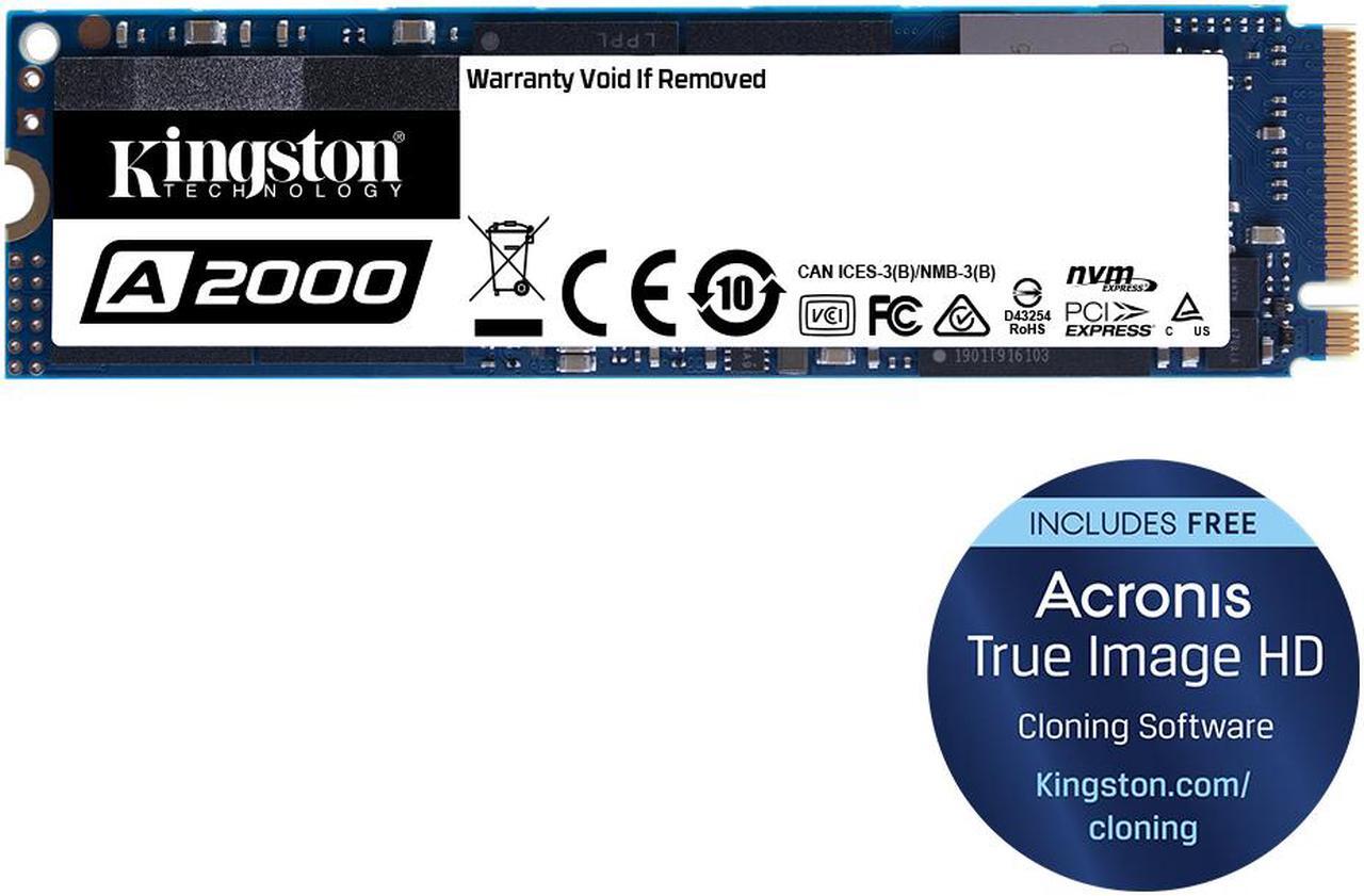 Alt view image 4 of 7 - Kingston 500GB A2000 M.2 2280 NVMe Internal SSD PCIe Up to 2200 MB/s with Full Security Suite SA2000M8/500G