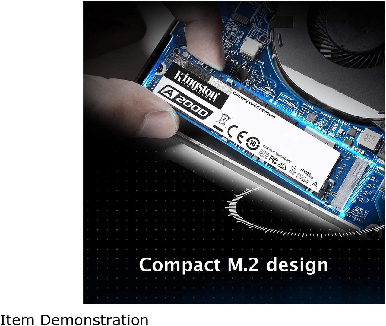 Alt view image 5 of 7 - Kingston 500GB A2000 M.2 2280 NVMe Internal SSD PCIe Up to 2200 MB/s with Full Security Suite SA2000M8/500G