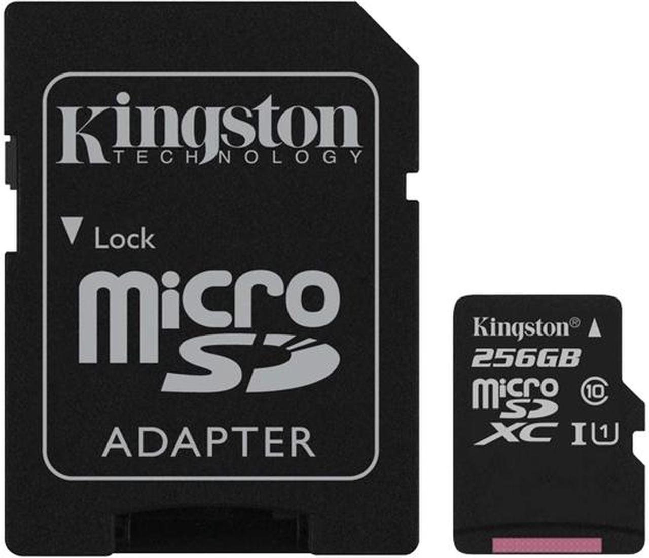 Kingston Canvas Select Plus 256GB microSDXC Flash Card w/ Adapter Model SDCS2/256GBCR