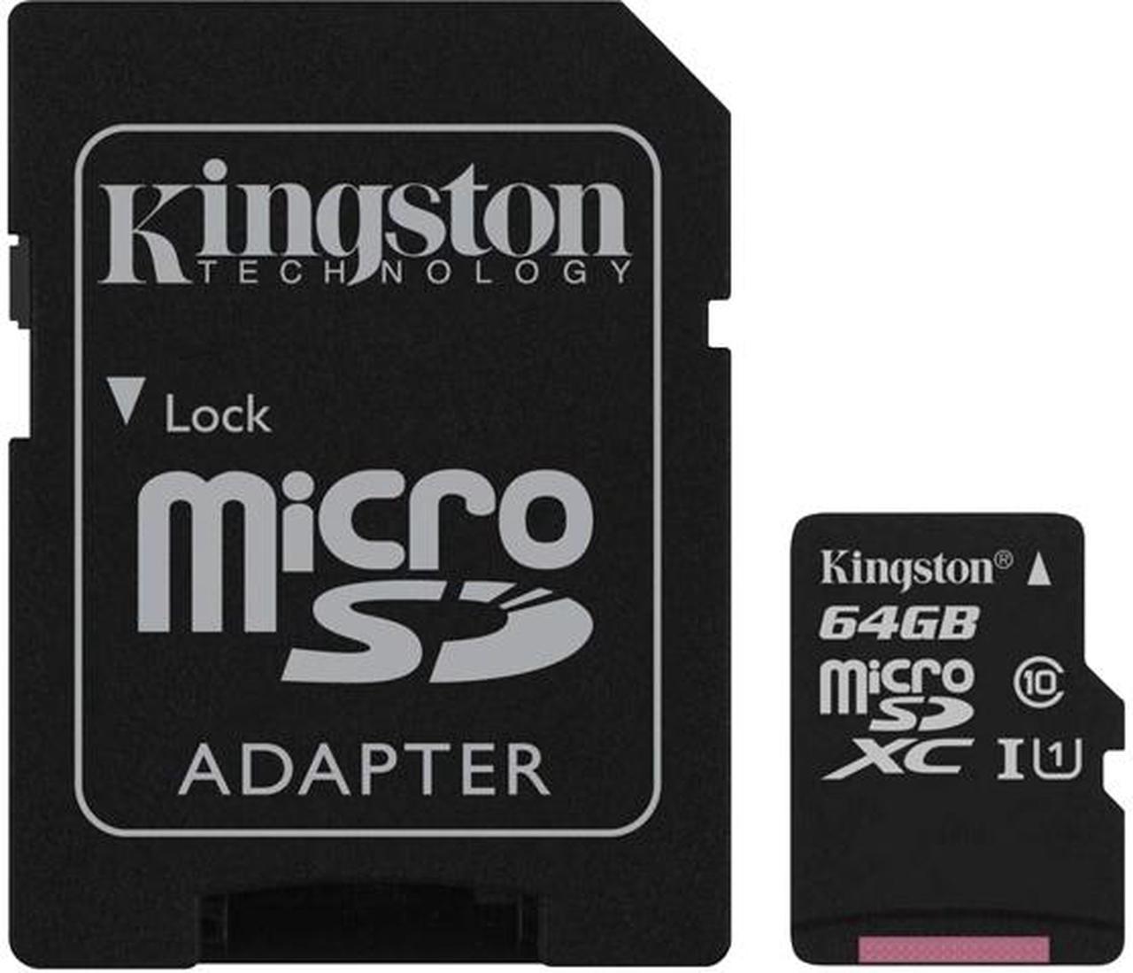 Kingston Canvas Select Plus 64GB microSDXC Flash Card w/ Adapter Model SDCS2/64GBCR