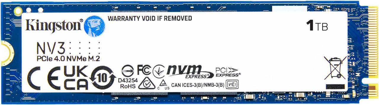 Kingston NV3 M.2 2280 1TB PCIe 4.0 x4 NVMe ...