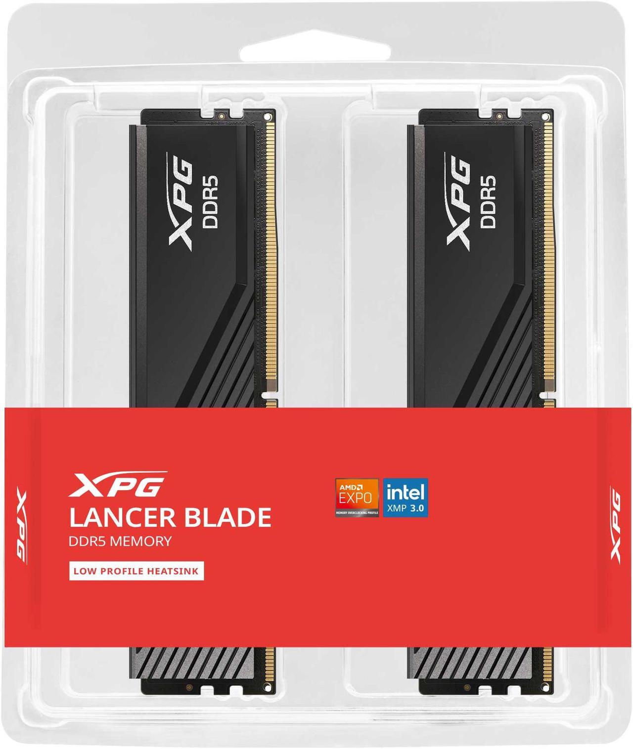 Alt view image 4 of 4 - XPG Lancer Blade 32GB (2 x 16GB) 288-Pin PC RAM DDR5 6400 (PC5 51200) Desktop Memory Model AX5U6400C3216G-DTLABBK