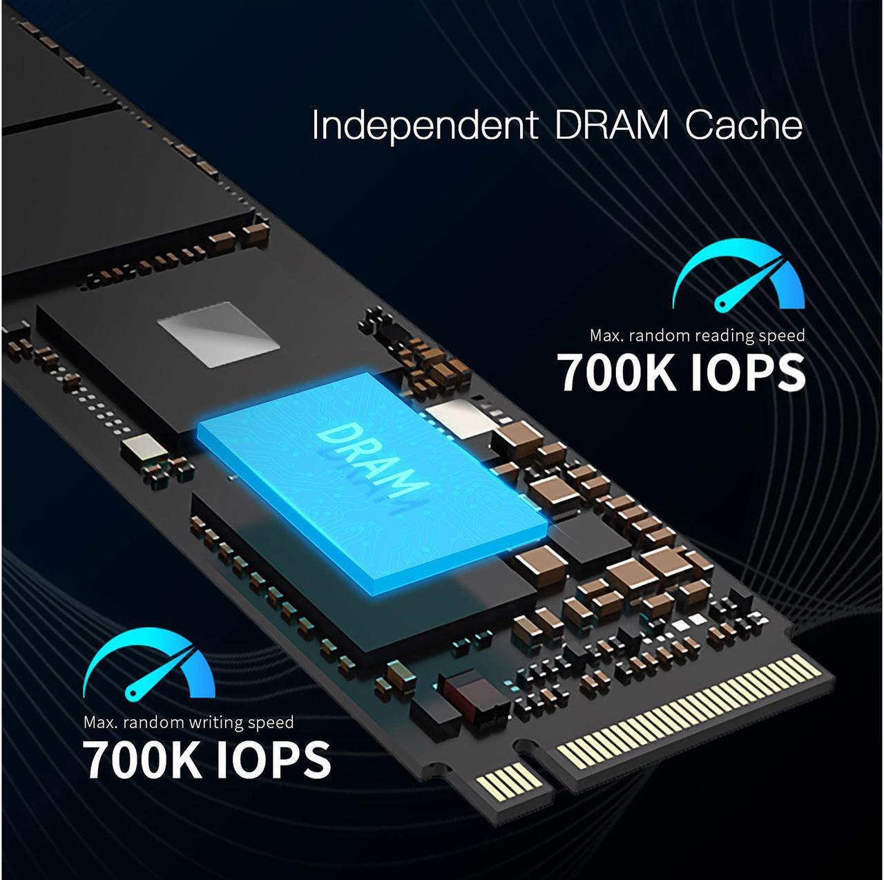 Alt view image 11 of 17 - Predator GM7000 M.2 1TB PCI-Express 4.0 x4 Internal Solid State Drive (SSD) BL.9BWWR.105