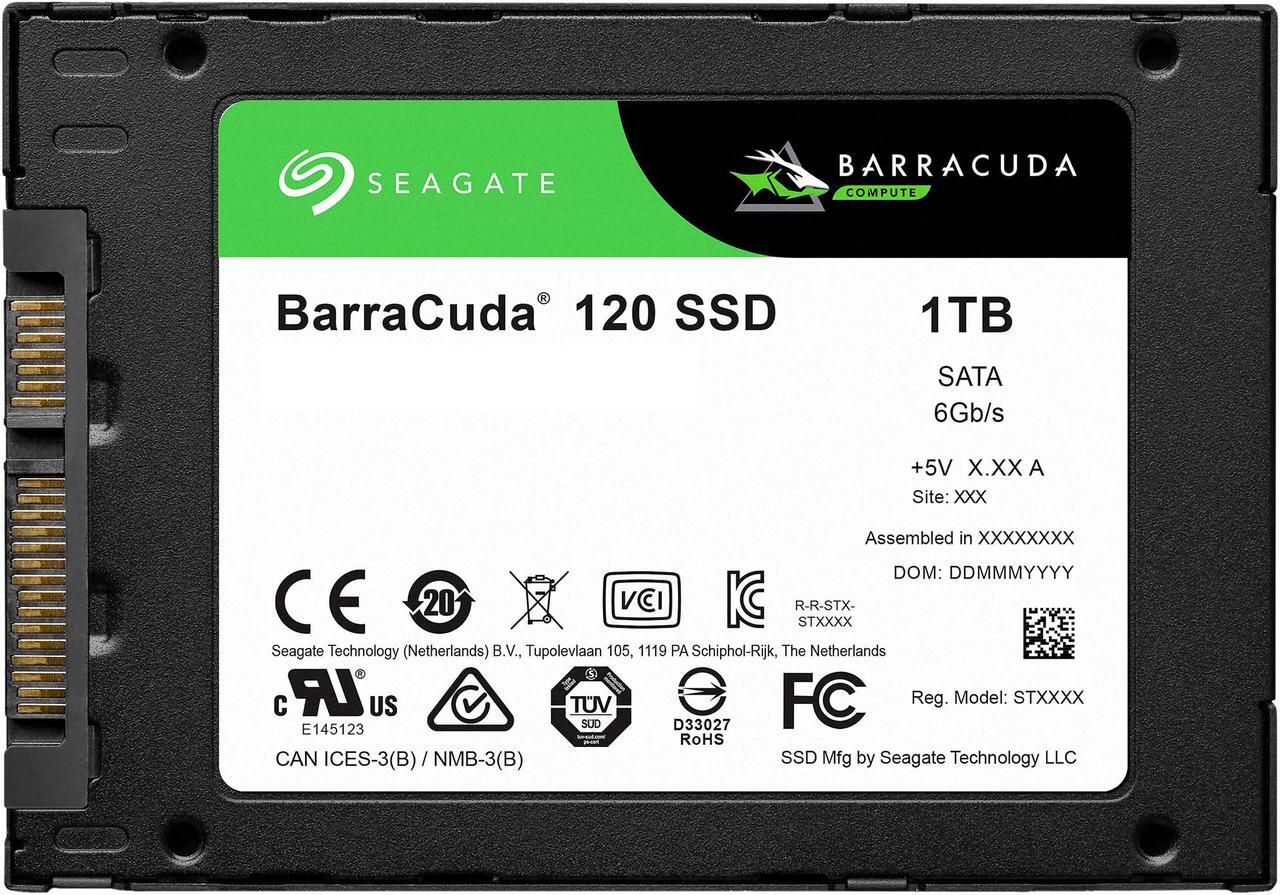 Alt view image 2 of 7 - Seagate Barracuda 120 SSD 1TB Internal Solid State Drive - 2.5 Inch SATA 6GB/s for Computer Desktop PC Laptop (ZA1000CM1A003)