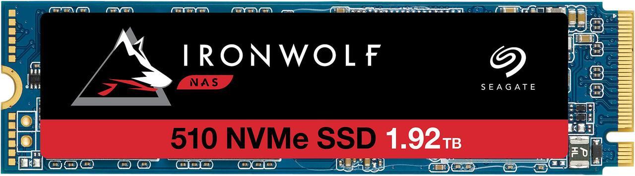 Main image of Seagate IronWolf 510 1.92TB NAS SSD Internal Solid State Drive - M.2 PCIe for Multibay RAID System Network Attached Storage, 2 Year Data Recovery (ZP1920NM30011)
